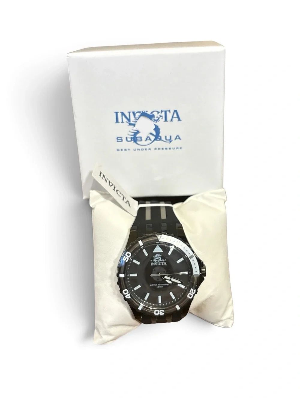 Invicta Black and White Subaqua Sport Diver Watch NWT